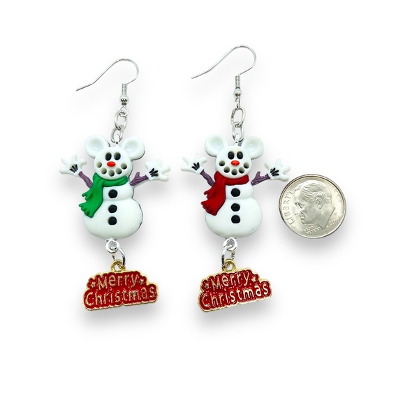 Assorted Mickey Mouse Christmas Holiday dangle Earrings - Picture 9 of 11